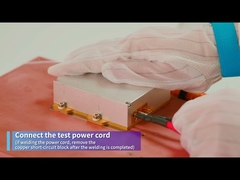 Installation and fixing of the pump source (screws)