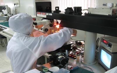 Hyperline Beijing Ltd. üreticinin üretim hattı